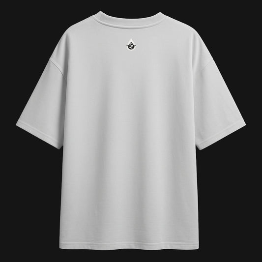 Zenith Lifestyle oversized white T-shirt with small logo on back perfect for 5uortys Skatehoards fans