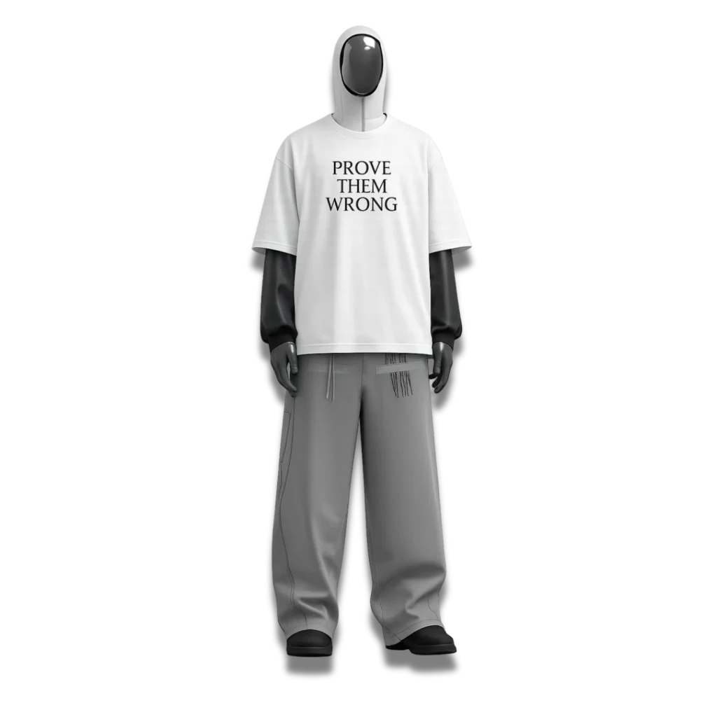 Zenith Lifestyle Prove Them Wrong White Oversized T-shirt