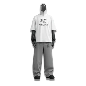 Zenith Lifestyle Prove Them Wrong White Oversized T-shirt