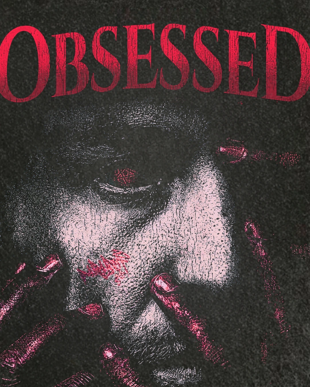 obsessed black acid wash oversized t shirt Zenith Lifestyle obsessed black acid wash oversized t shirt